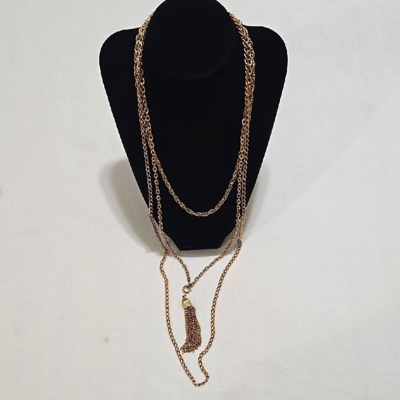 Vintage Gold Chain Necklace - Picture 1 of 8